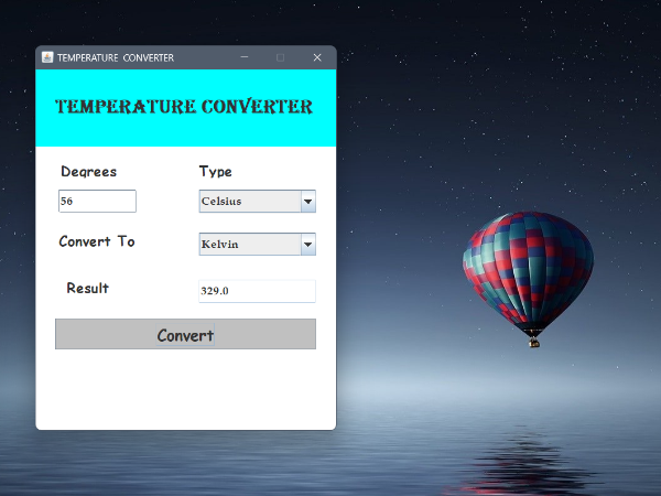 Temperature Convertor